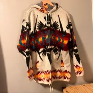 Artesan Hand Made Ecuadorian Wool Hoodie